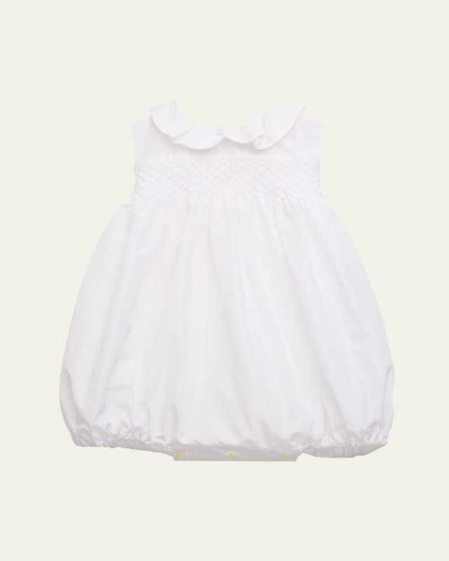 Girl's Smocked Linen Dress, Size 12M-